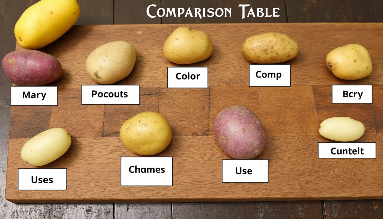 découvrez notre tableau comparatif pour choisir la variété de pomme de terre idéale, adapté à vos besoins culinaires et à votre jardin.