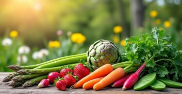 découvrez les fruits et légumes d'avril, les premières récoltes fraîches et de saison du printemps pour des recettes savoureuses et colorées.