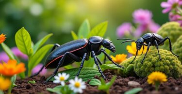 découvrez comment identifier les insectes noirs dans votre jardin et apprenez s'ils sont nuisibles ou bénéfiques pour vos plantes.