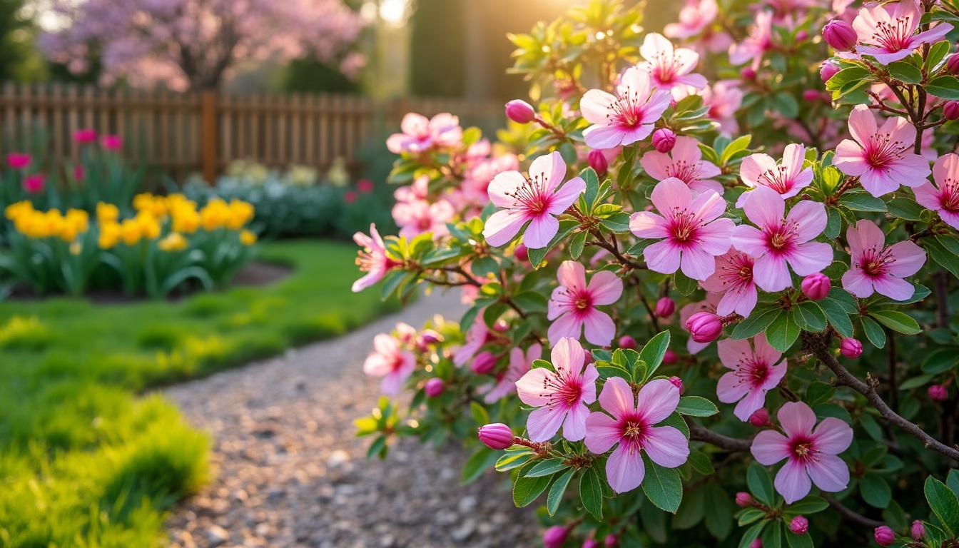 découvrez le cognassier du japon, un arbuste remarquable qui offre une explosion de fleurs colorées dès la fin de l'hiver, apportant beauté et fraîcheur à votre jardin.