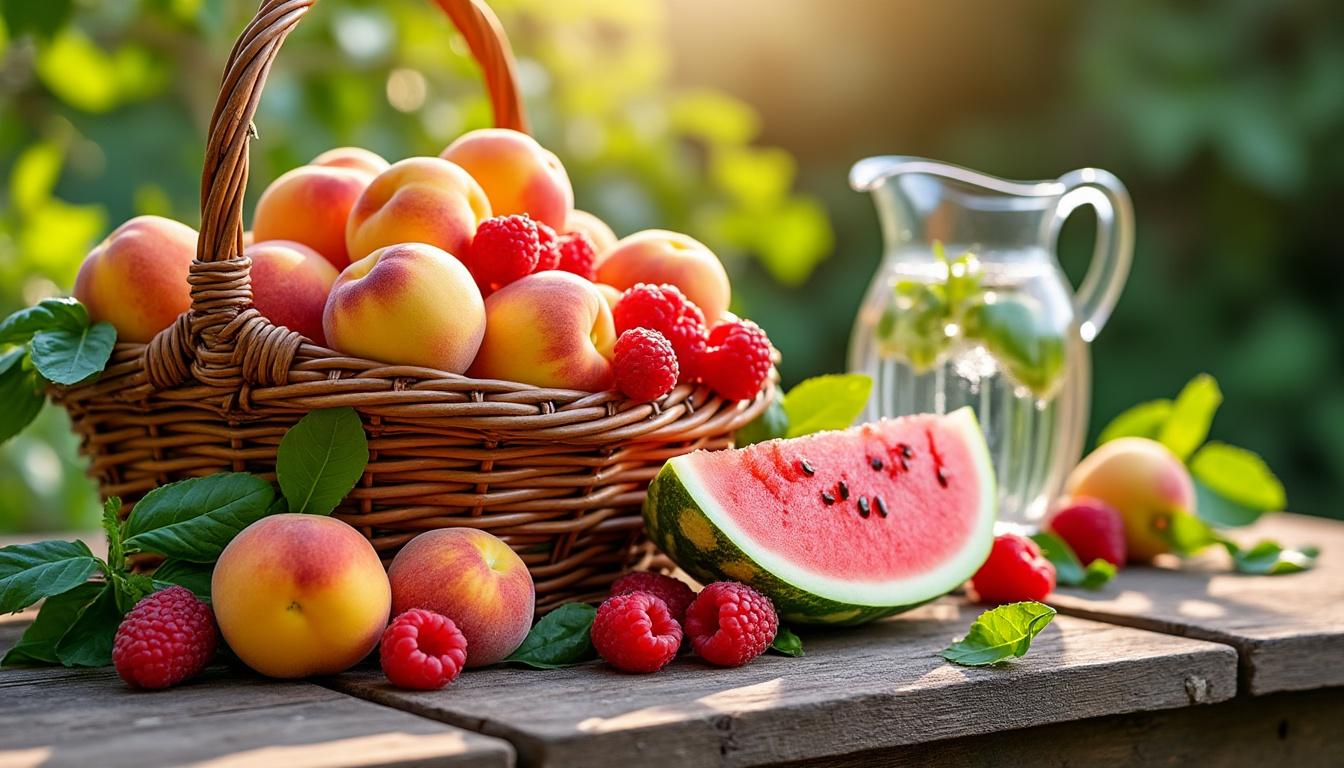 découvrez les fruits et légumes du mois d'août pour apporter soleil et fraîcheur dans votre assiette avec des produits de saison savoureux et colorés.