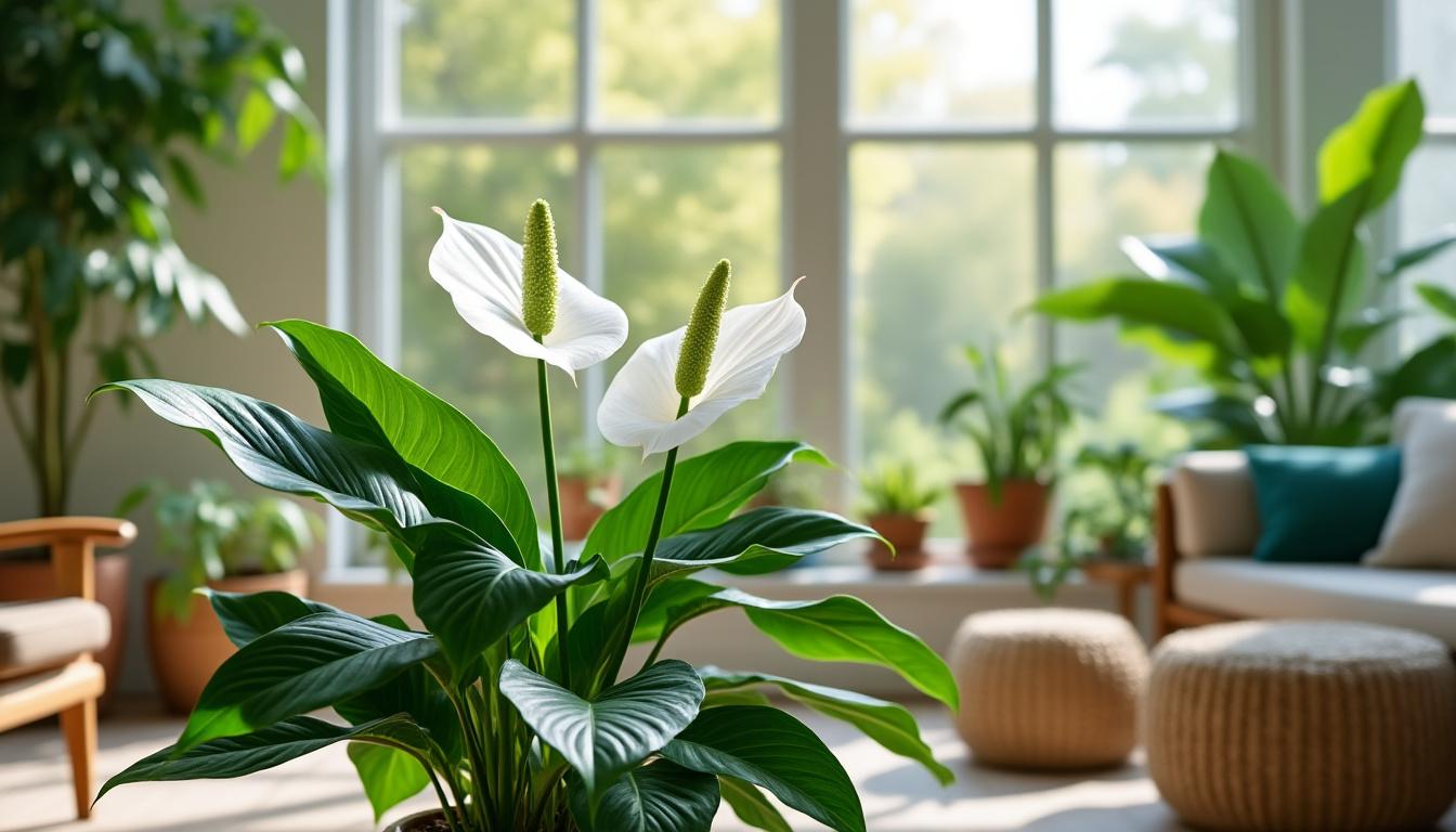 découvrez comment faire fleurir votre spathiphyllum, aussi appelé "fleur de lune", grâce à nos conseils d'entretien et astuces de jardinage simples et efficaces.
