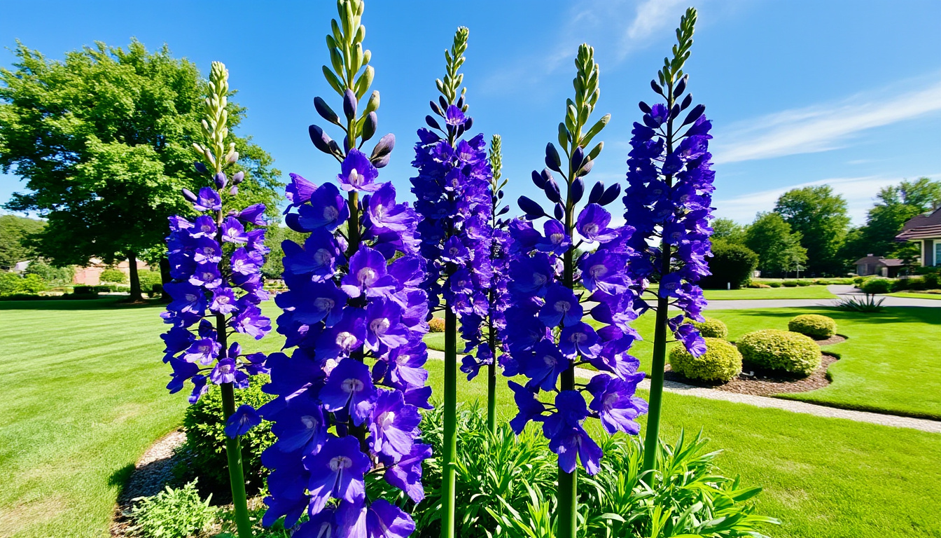 découvrez comment cultiver et entretenir le delphinium, aussi appelé pied-d'alouette, pour obtenir de magnifiques grands épis bleus dans votre jardin.