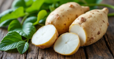 découvrez la poire de terre (yacon), un tubercule original et croquant aux saveurs uniques, idéal pour agrémenter vos recettes et profiter de ses bienfaits naturels.