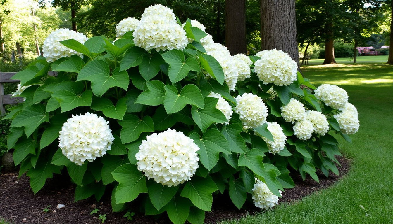 découvrez l'hydrangea quercifolia, l'hortensia à feuilles de chêne, une plante ornementale aux fleurs éclatantes et au feuillage automnal spectaculaire, idéale pour embellir votre jardin.