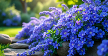 découvrez la lobelia, plante idéale pour des cascades de fleurs d'un bleu intense, apportant couleur et fraîcheur à vos jardins et balcons.